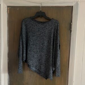 Mossimo Supply Co Gray Asymmetrical Sweatshirt Size Small